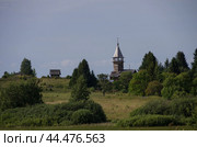 Часовня Преображения Господня из д. Кавгора.  Кижи, объект всемирного наследия ЮНЕСКО, Онежское озеро, Карелия, северо-запад России. (2015 год). Стоковое фото, фотограф Дымов Игорь / Фотобанк Лори