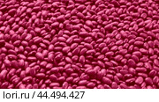 Viva Magenta abstract food background. Color of the Year 2023. Dry Red Kidney beans wallpaper. Texture. Frame with copy space. Diet, vegetarianism. Healthy Food. Legume grains. 4k. Стоковое видео, видеограф Марина Демидюк / Фотобанк Лори