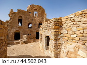 Ksar Beni Barka. One of the largest Ksar in country. Region of Tataouine. Tunisia. Стоковое фото, фотограф Яков Филимонов / Фотобанк Лори