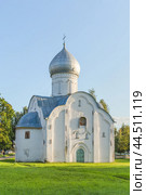 Church of St. Blasius. Veliky Novgorod, Russia (2019 год). Редакционное фото, фотограф Belikart / Фотобанк Лори