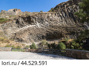 Basalt columns in Garni Gorge, Armenia (2021 год). Стоковое фото, фотограф Юлия Белоусова / Фотобанк Лори