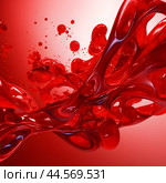 Abstract background of artery inside red blood hemoglobin molecule. Major blood cells erythrocytes. Стоковое AI-изображение, AI-художник Ирина Старикова / Фотобанк Лори