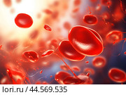 List the three main types of blood cells: red blood cells, white blood cells, and platelets. For each, describe its primary function in the body. Стоковое AI-изображение, AI-художник Ирина Старикова / Фотобанк Лори