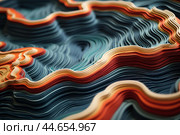 Complex Topographic height map. Generate Ai. Стоковое AI-изображение, AI-художник Иван Рябоконь / Фотобанк Лори