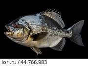 Piranha fish (Pygocentrus nattereri) close up. Стоковое AI-изображение, AI-художник Veniamin Kraskov / Фотобанк Лори
