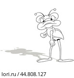 Drawing of a Sleepy Beetle with Long Legs. Стоковая иллюстрация, иллюстратор Roman Dekan / PantherMedia / Фотобанк Лори