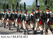 Россия. Бородино. Реконструкция Бородинской битвы 1812 года во время фестиваля "Стойкий оловянный солдатик" (2012 год). Стоковое фото, фотограф Ерохин Дмитрий Викторович / Фотобанк Лори