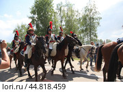 Россия. Бородино. Реконструкция Бородинской битвы 1812 года во время фестиваля "Стойкий оловянный солдатик" (2012 год). Стоковое фото, фотограф Ерохин Дмитрий Викторович / Фотобанк Лори