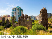 Remains of Naula old city, Mahmutlar, Turkey. Стоковое фото, фотограф Яков Филимонов / Фотобанк Лори