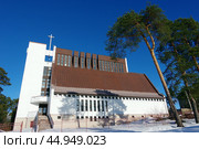 Церковь евангельских христиан-баптистов. Большая Гвардейская ул., 35, Выборг, Ленинградская область (2019 год). Стоковое фото, фотограф Алексей Иванов / Фотобанк Лори