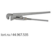 Разводной гаечный ключ на белом фоне. An adjustable wrench on a white background. Стоковое фото, фотограф Татьяна Д / Фотобанк Лори