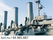Board of an ancient steam warship, vintage naval background (2024 год). Стоковое фото, фотограф Евгений Харитонов / Фотобанк Лори