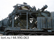 Военная техника, БТМ-2, быстроходная машина для рытья траншей и укрытий для солдат, оборудование оборонительных позиций. Волжский, Волгоградская область, Россия. Стоковое фото, фотограф Андрей Цыганков / Фотобанк Лори