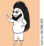 Крутой ёж в очках чб / Cool hedgehog with sunglasses bw. Стоковая иллюстрация, иллюстратор Александр Паньков / Фотобанк Лори