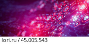 Neuro interface. Neuron. Network structure background. Data background. Big data. Data structure. Encryption. Technological background. Artificial intelligence. Machine learning. 3D render. Стоковая иллюстрация, иллюстратор Alexander / Фотобанк Лори