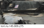 Tank m1a1 Abrams (2024 год). Редакционное видео, видеограф Потийко Сергей / Фотобанк Лори
