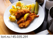 Chicken cutlet in breading. Стоковое фото, фотограф Яков Филимонов / Фотобанк Лори