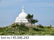 Байкал. Малое Море. Остров Огой. Буддийская Ступа Просветления (2024 год). Стоковое фото, фотограф Александр Тараканов / Фотобанк Лори