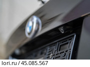 KRASNOYARSK, RUSSIA - June 15, 2024: Black BMW X5 E70. Редакционное фото, фотограф Плотников Дмитрий / Фотобанк Лори