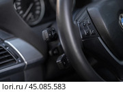 KRASNOYARSK, RUSSIA - June 15, 2024: Black BMW X5 E70. Редакционное фото, фотограф Плотников Дмитрий / Фотобанк Лори