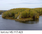 Стрелка рек Исети и Каменки. Свердловская область, город Каменск-Уральский. Стоковое фото, фотограф Алексей Иванов / Фотобанк Лори