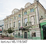 Усадьба купца Ф. Е. Нечаева. Трёхсвятская улица, дом 15. Тверь. Россия. Редакционное фото, фотограф E. O. / Фотобанк Лори