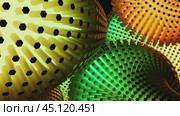 Pulsating and bulging abstract circles with hexagonal patterns. Стоковое видео, видеограф Данил Руденко / Фотобанк Лори