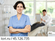 female doctor portrait. Стоковое фото, фотограф Яков Филимонов / Фотобанк Лори