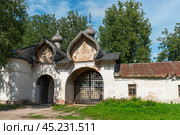Святые ворота Знаменского собора. Великий Новгород (2023 год). Стоковое фото, фотограф Александр Щепин / Фотобанк Лори