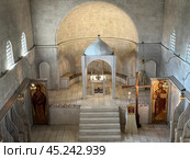 Interior of the Church in the monastery of the sisters of Bethlehem of the Assumption of Mary and of Saint Bruno. Редакционное фото, фотограф Irina Opachevsky / Фотобанк Лори
