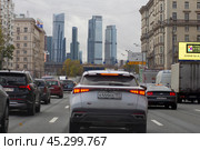 ТТК с видом на ММДЦ "Москва-Сити" Редакционное фото, фотограф Дмитрий Неумоин / Фотобанк Лори