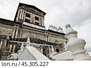 Храм Тихвинской Иконы Божией Матери Патриаршего подворья Симонова Монастыря. Москва (2024 год). Редакционное фото, фотограф E. O. / Фотобанк Лори