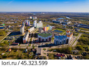 Микрорайон Озерки в городе Кирове - вид с высоты (2024 год). Стоковое фото, фотограф Владислав Самошкин / Фотобанк Лори
