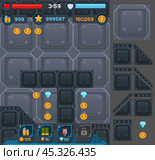 Interface buttons set for space games or apps. Стоковая иллюстрация, иллюстратор Светлана Широкова / Фотобанк Лори