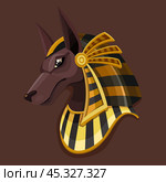 Symbol head of Anubis. Стоковая иллюстрация, иллюстратор Светлана Широкова / Фотобанк Лори