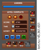 Game GUI pack. Стоковая иллюстрация, иллюстратор Светлана Широкова / Фотобанк Лори