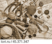 Sewing supplies. Стоковое фото, фотограф Олег Жуков / Фотобанк Лори