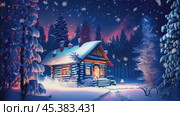 AI анимация .Тихая рождественская ночь.AI animation .Silent Christmas night. Стоковое AI-видео, аниматор Миронов Павел / Фотобанк Лори