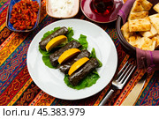 Turkish dish Yaprak sarma. Стоковое фото, фотограф Яков Филимонов / Фотобанк Лори