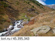 Кабардино-Балкария. Долина реки Терскол. (2022 год). Стоковое фото, фотограф Рябков Александр / Фотобанк Лори