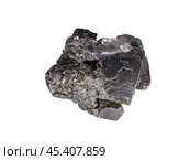 Galena, also called lead glance, is the natural mineral form of lead sulfide. Стоковое фото, фотограф Константин Григорьев / Фотобанк Лори