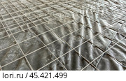 A black and white photo of a tarp covering a floor. Стоковое фото, фотограф Скрипачев Антон / Фотобанк Лори