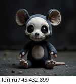 A mouse from a horror movie. Стоковое AI-изображение, AI-художник RamA / Фотобанк Лори