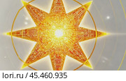 Eight pointed star shining with internal circuits. Стоковое AI-видео, аниматор Юрий Поздников / Фотобанк Лори