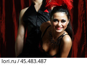 Танцевальный дуэт в стиле Moulin Rouge. Стоковое фото, фотограф Андрей Аркуша / Фотобанк Лори