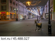 Покровская улица в Нижнем Новгороде. Bolshaya Pokrovskaya Street in Nizhny Novgorod. Стоковое фото, фотограф Igor Lijashkov / Фотобанк Лори