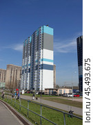 Застройка ЛСР, Новая Охта, аллея Евгения Шварца, 13к1, Санкт-Петербург. LSR Development, Novaya Okhta, Yevgeny Shvarts Avenue, 13k1, Saint Petersburg. (2024 год). Редакционное фото, фотограф Юрий Пуликов / Фотобанк Лори