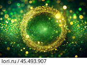 Зеленый блестящий фон - оттенки для Дня Святого Патрика. green shiny background - shades for St. Patrick's Day. Стоковое AI-изображение, AI-художник Artykris99 / Фотобанк Лори