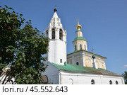 Георгиевская церковь (Церковь Георгия Победоносца) – православный храм в стиле барокко на пешеходной Георгиевской улице в городе Владимире, входящем в Золотое кольцо России (2024 год). Стоковое фото, фотограф Алла Котова / Фотобанк Лори