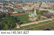 Tula Kremlin and Epiphany Cathedral (2020 год). Стоковое видео, видеограф Михаил Коханчиков / Фотобанк Лори